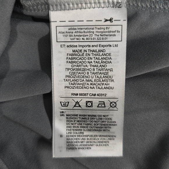 Adidas Silver Quarter-Zip Pullover - Picture 12 of 12